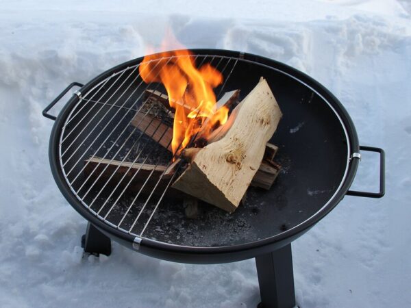 Large_IMG_6072 Bålpanne Stål D56cm m/ grillrist og gnistfanger