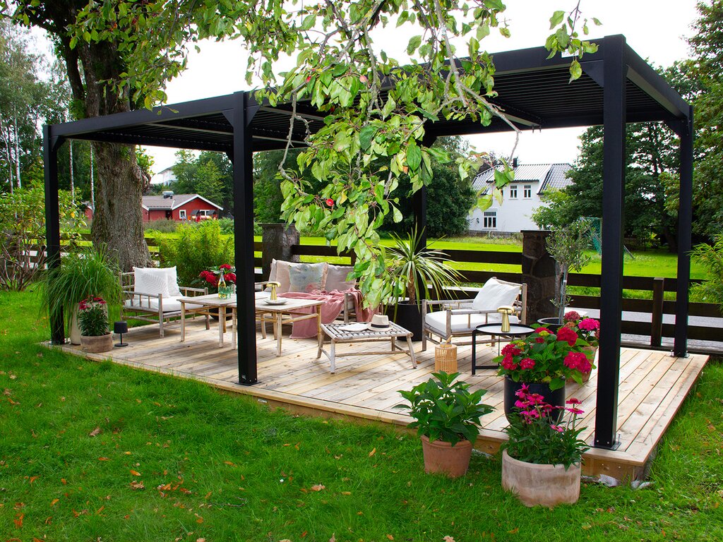 Pergola | Sørøya | 3x6m sort - Bilde 2