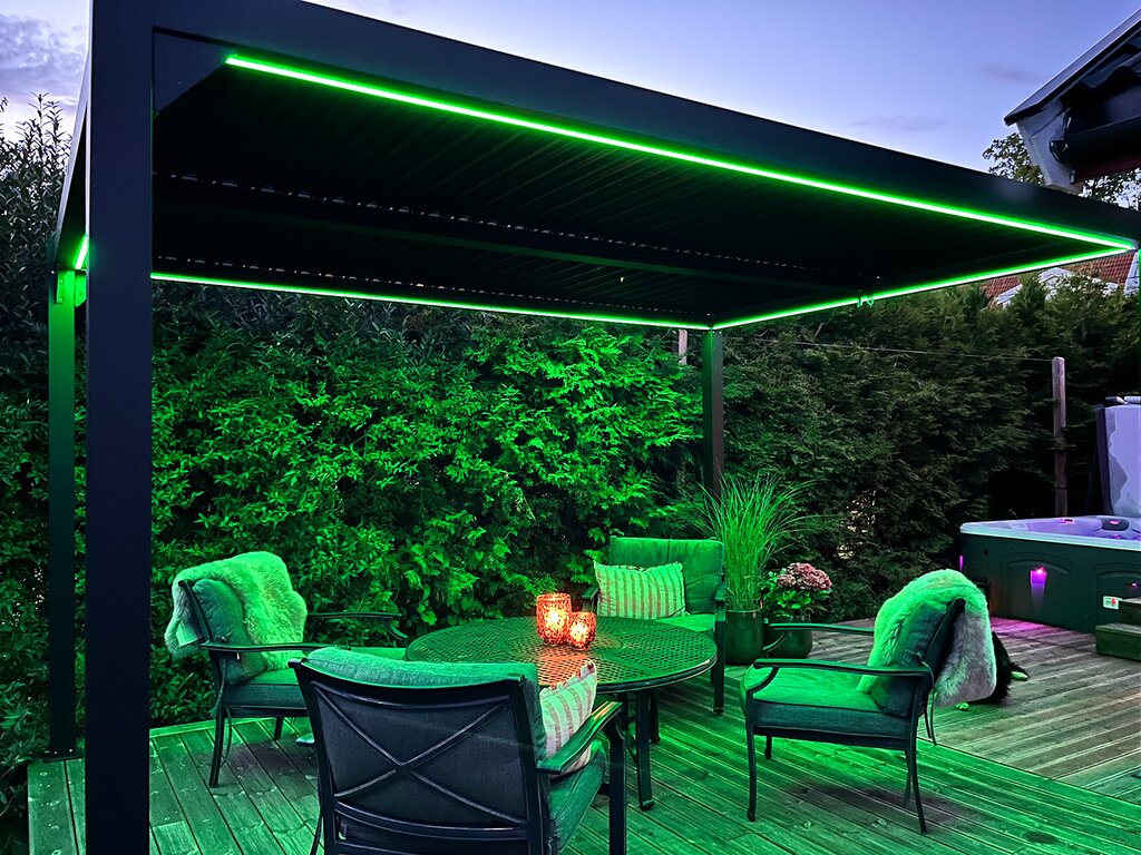 LED belysning Sørøya pergola 3x4m - Bilde 1