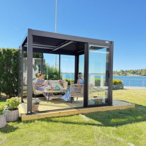 Large_Pergola 4_3 sjø Pergola | Sørøya | 3x3m | sort