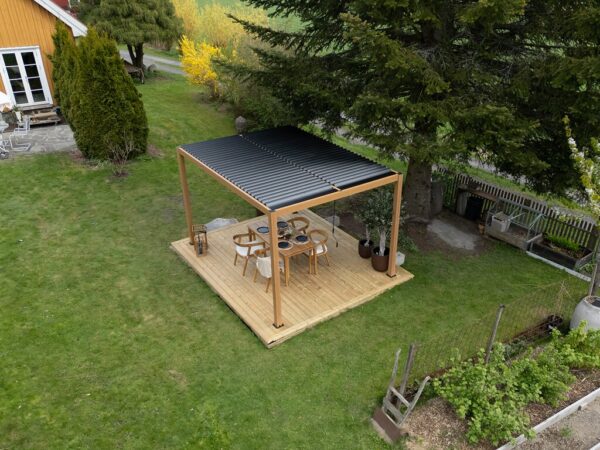 Pergola | Sørøya | 3x4m | Eikelakkert
