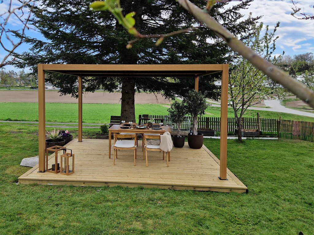 Pergola | Sørøya | 3x4m | Eikelakkert - Bilde 4