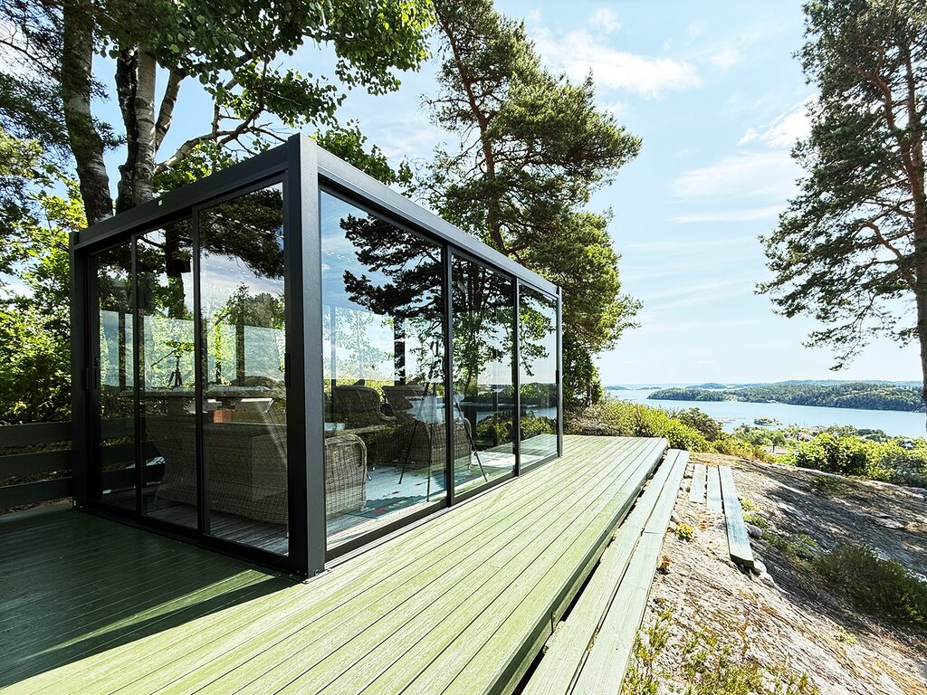 Pergola skyvedør | Sørøya | 370x218 | sort - Bilde 3