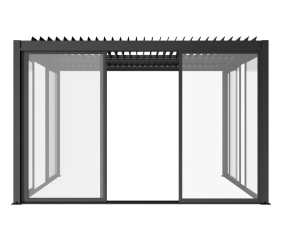Pergola skyvedør | Sørøya | 270x218 | sort