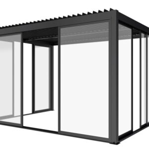 Large_Pergola skyvedorer_4 Pergola skyvedør | Sørøya | 270x218 | sort