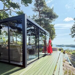 Large_Pergola stathelle glass 4_3 Pergola | Sørøya | 3x4m sort
