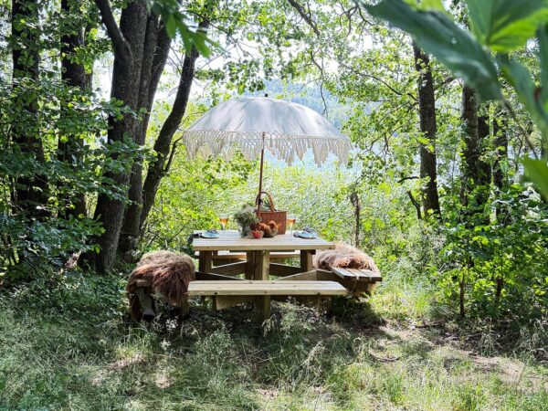 Large_Piknikbord parasoll 4_3 Jørgen piknikbord firkantet