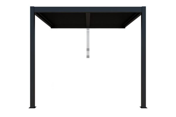 Pergola veggmontert høy | Sørøya | 3x3m sort