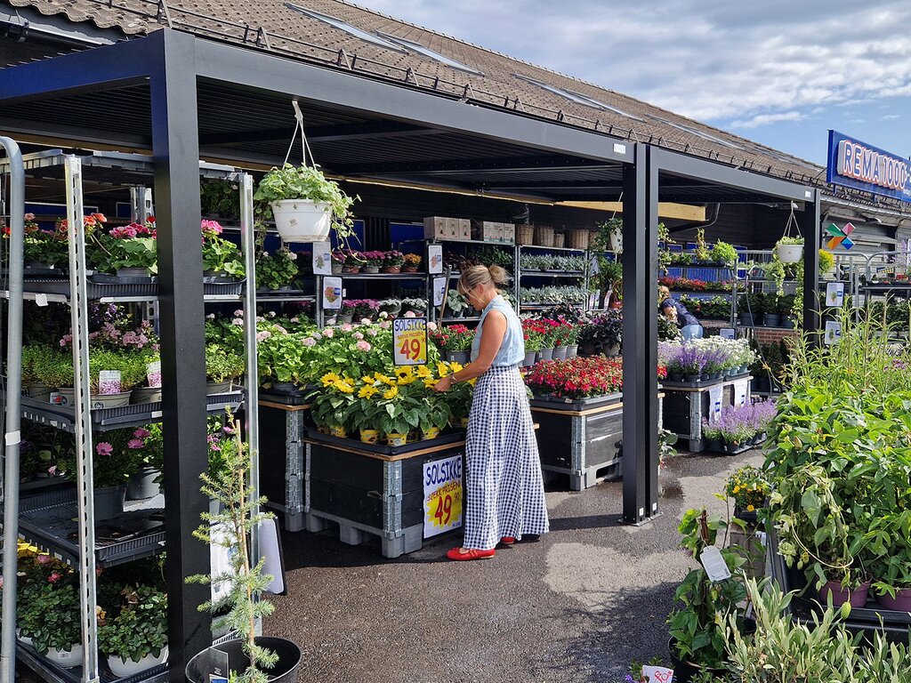 Pergola veggmontert høy | Sørøya | 3x4m sort - Bilde 5