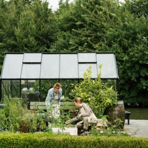 Drivhus Royal Well Spire 7,2m² Olivengrå