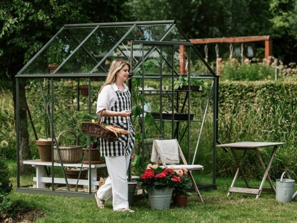 Drivhus Royal Well | Spire 7,2m²  | Olivengrå