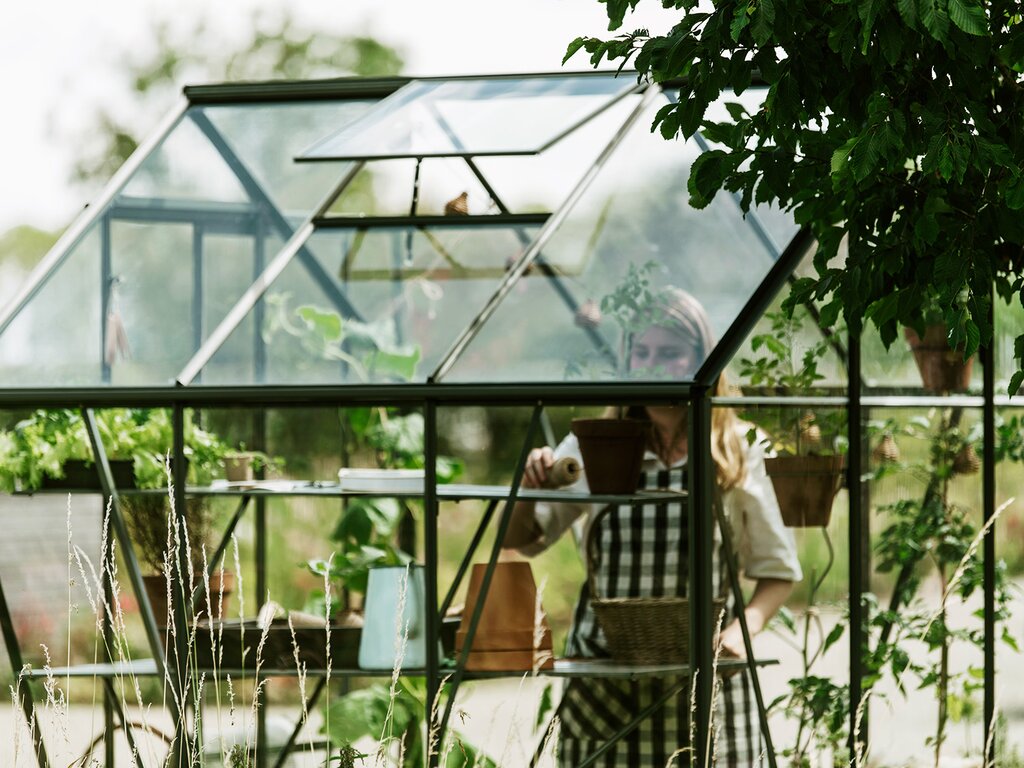 Drivhus Royal Well | Spire 6,0m²  | Olivengrå - Bilde 1