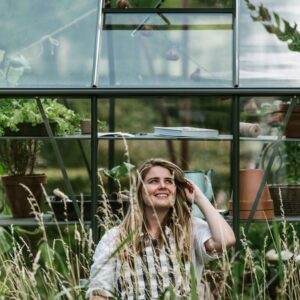 Drivhus Royal Well Spire 7,2m² Olivengrå