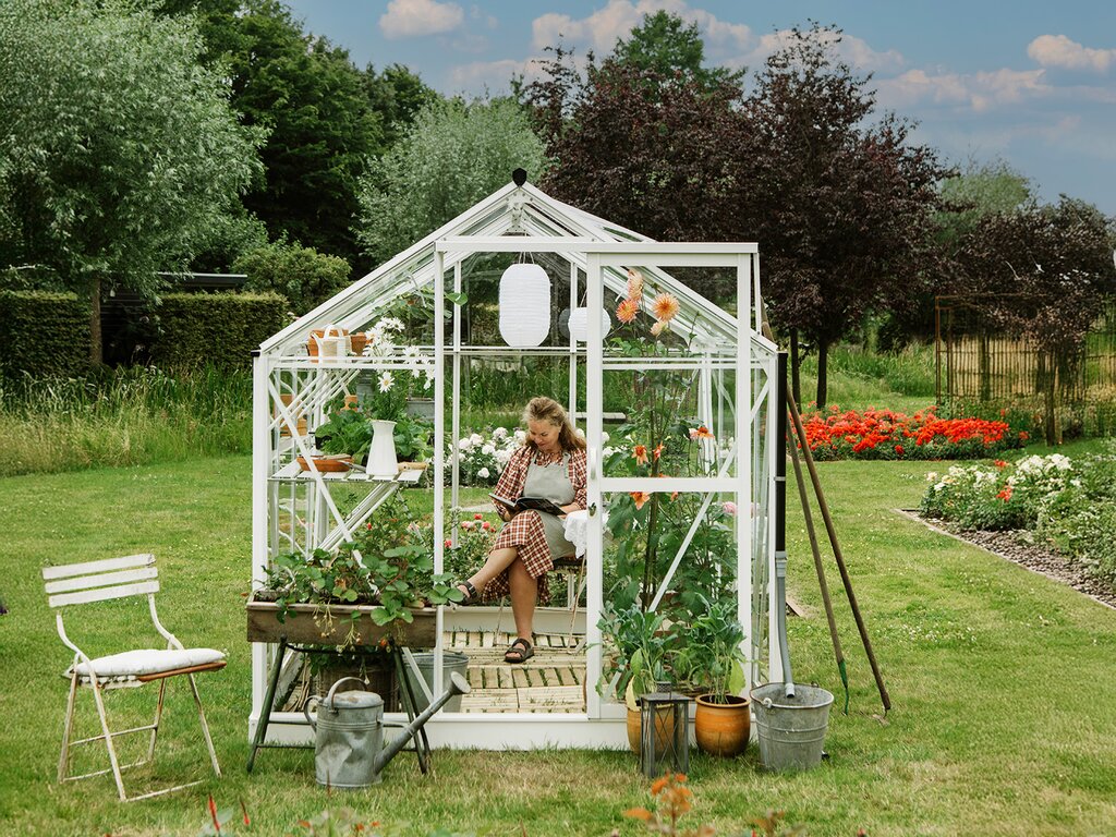 Drivhus Royal Well | Solstuen 7,5m² | Hvit - Bilde 10