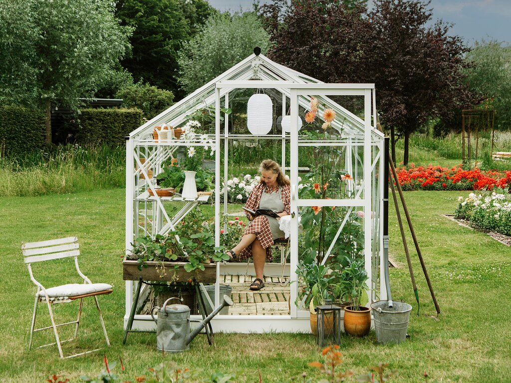 Drivhus Royal well | Solstuen 4,5m² | Hvit - Bilde 1