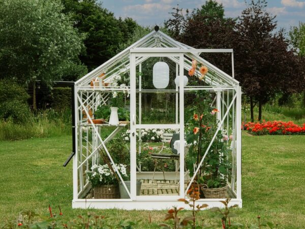 Drivhus Royal well | Solstuen 4,5m² | Hvit