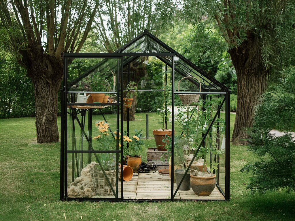 Drivhus Royal well | Spire 7,2m² | Sort - Bilde 7