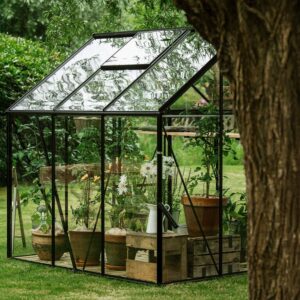 Drivhus Royal well Spire 7,2m² Sort