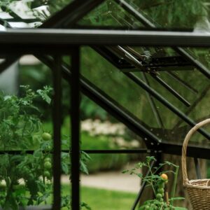 Drivhus Royal well Spire 7,2m² Sort