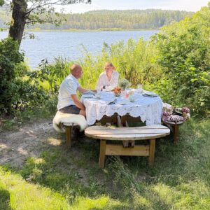 Large_Rund picknikbenk 4_3 Piknikbord med benk | rund