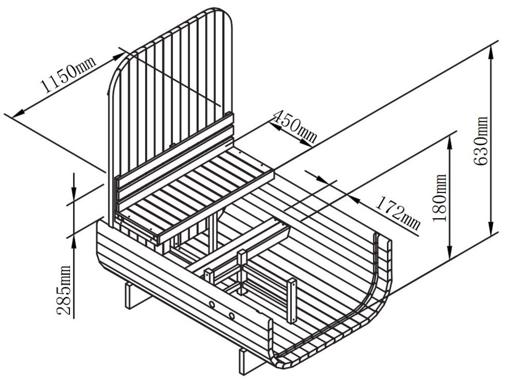 Sauna kube | 2 personer - Bilde 2