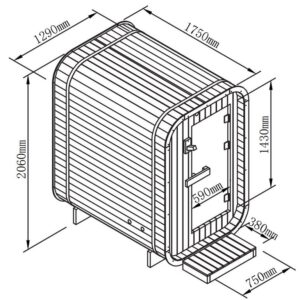 Badstue kube 2 personer