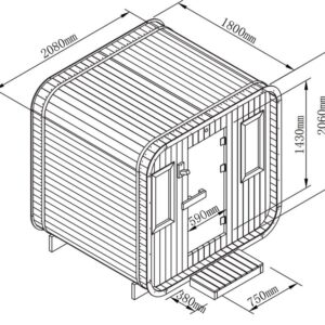Badstue kube 7 personer
