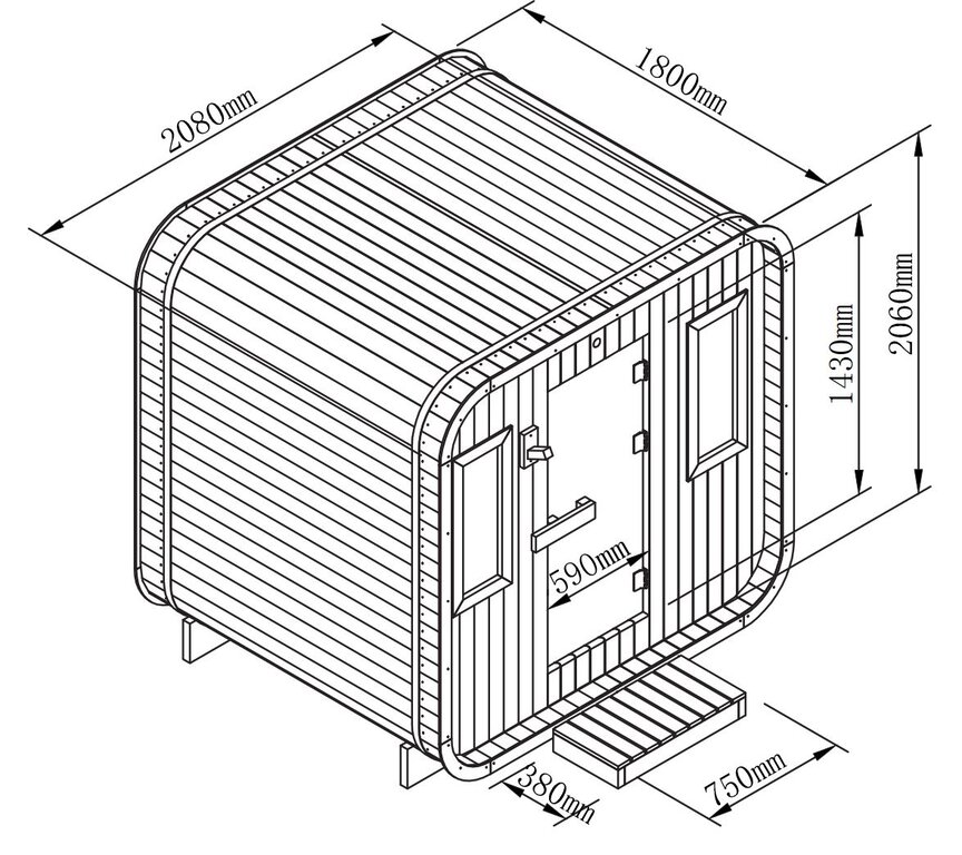 Sauna kube | 7 personer - Bilde 10