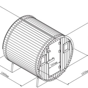 Badstue tønne 6 personer
