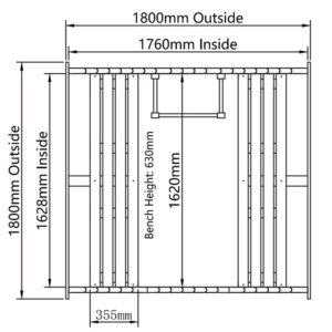 Badstue tønne 6 personer