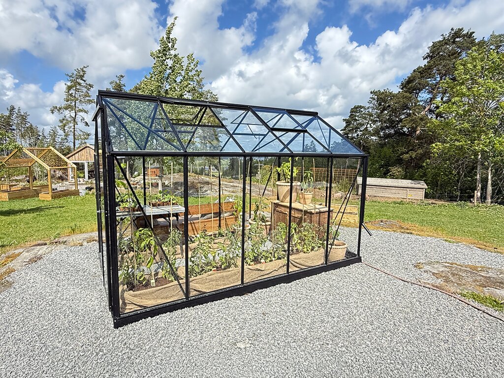 Drivhus Royal Well | Solstuen 7,5m² | Sort - Bilde 2