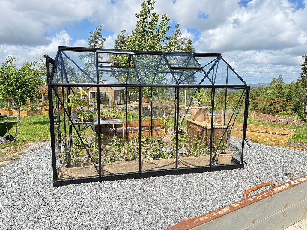 Drivhus Royal Well | Solstuen 7,5m² | Sort - Bilde 3