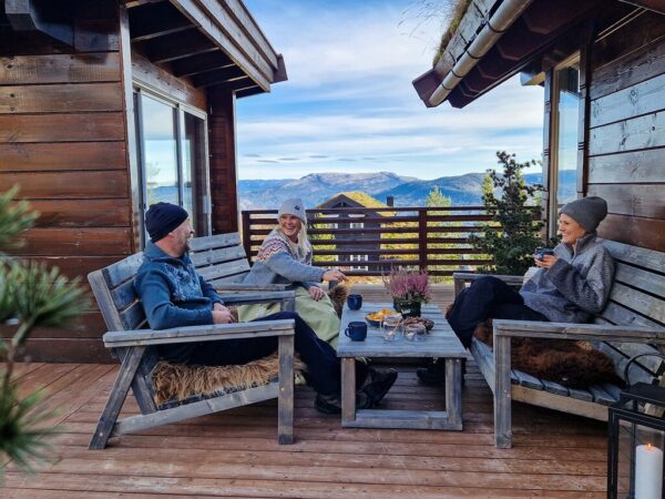 Large_Tinde sett Tinde loungebord impregnert grå