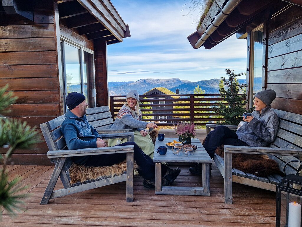 Tinde loungebord impregnert grå - Bilde 2