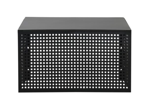 Varmepumpedeksel aluminium sort