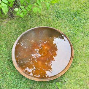 Vannspeil corten 90cm