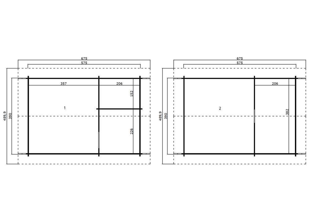 Anneks | Røros | 22m² | uten dør/vindu - Bilde 2
