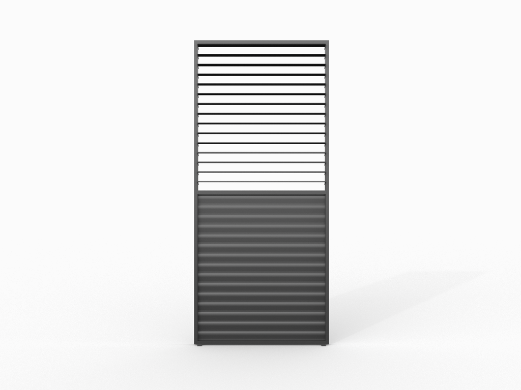 Pergola Lamellvegg |123x218 | Sort - Bilde 2