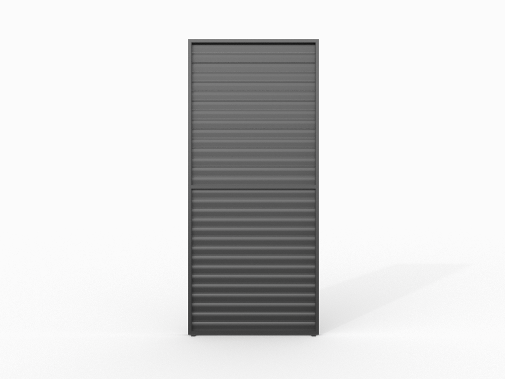 Pergola Lamellvegg |123x218 | Sort - Bilde 3