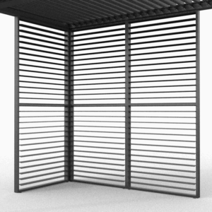 Pergola Lamellvegg | 90x218 | hvit