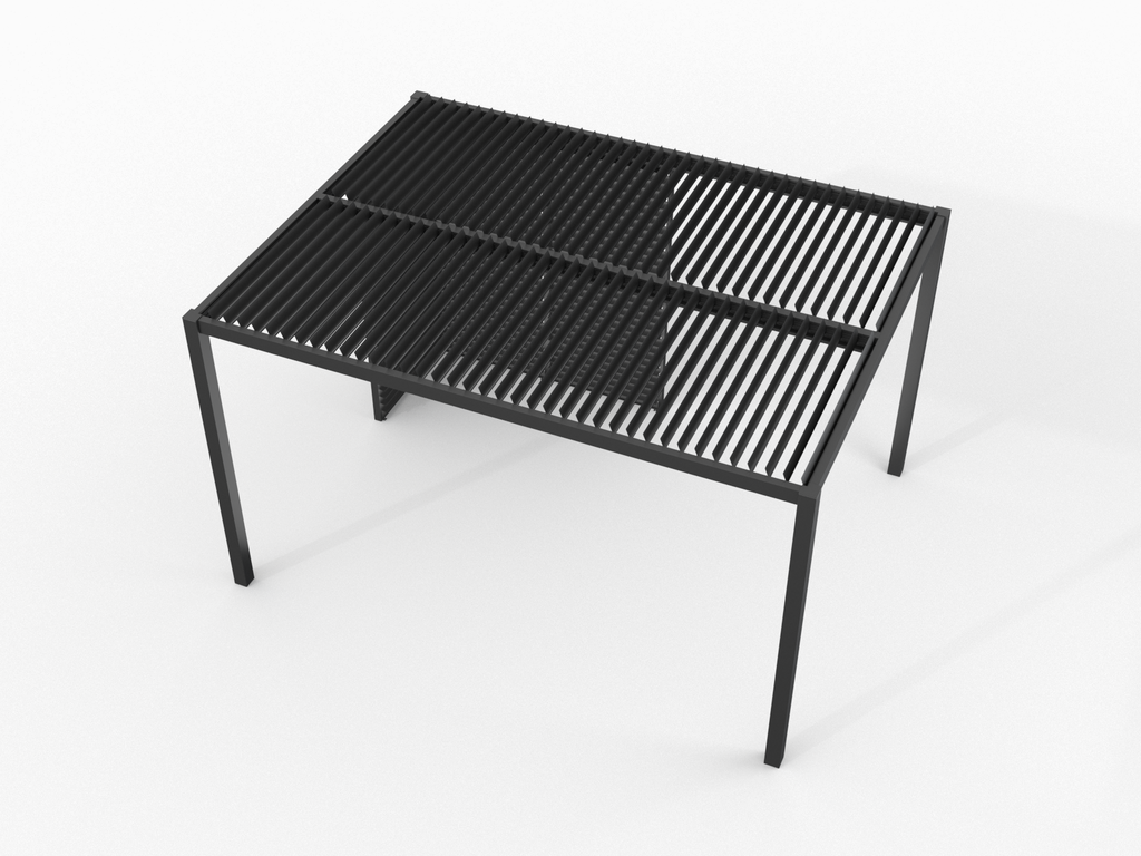 Pergola Lamellvegg |123x218 | Sort - Bilde 10