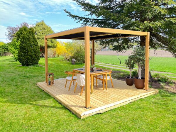 Pergola | Sørøya | 3x4m | Eikelakkert