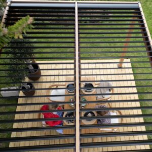 Large_pergola ovenfra Pergola | Sørøya | 3x3m | Eikelakkert