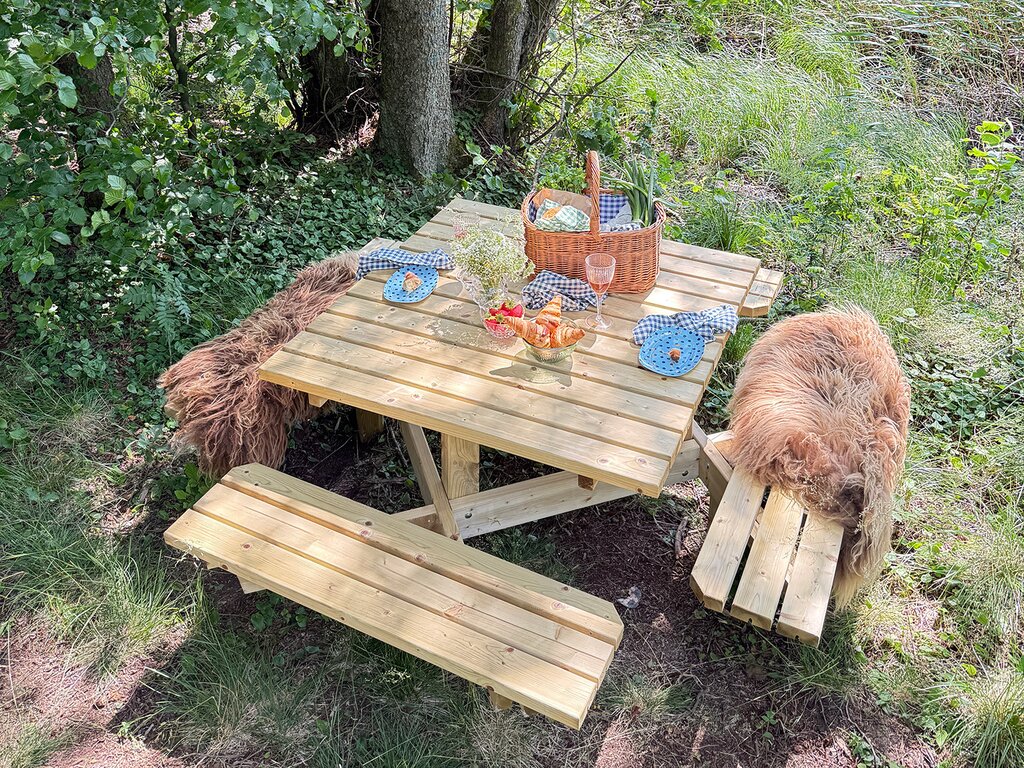Jørgen piknikbord firkantet - Bilde 2