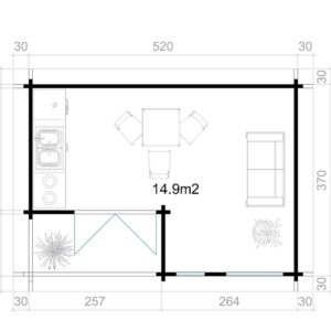 Anneks |  Lillesand 70mm | 19,2m²