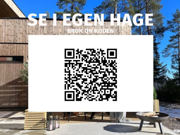 Pergola veggmontert høy | Sørøya | 3x4m sort