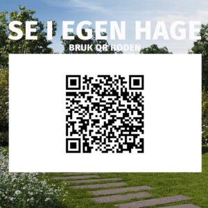 Large_qr sort Pergola | Sørøya | 3x3m | sort