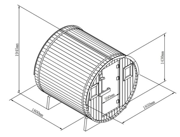 Sauna panorama | 6 personer