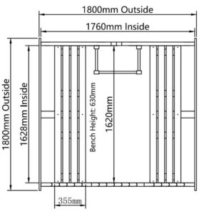 Badstue panorama 6 personer