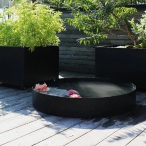 Vannspeil sort 70 cm